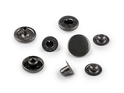 Beüthető automata fém patent Ø15 mm közepes vastag anyagra, nemesacél