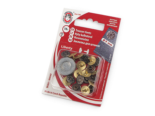 Copcă / închizătoare pentru pantaloni / blugi Ø9 mm