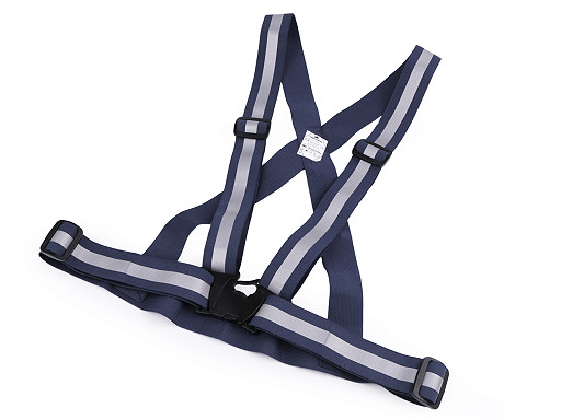 Adult Reflective Elastic Suspenders, width 4 cm