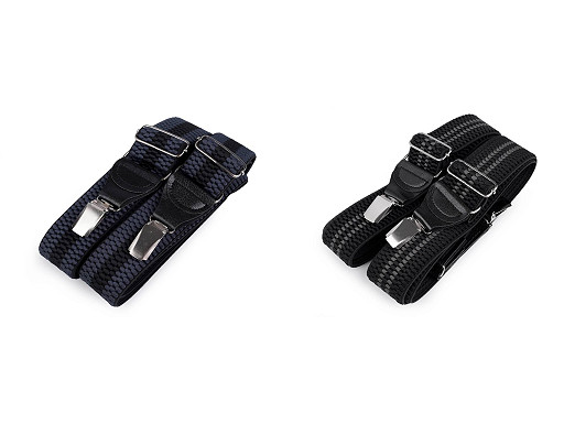 Trouser Braces / Suspenders width 4 cm length 120 cm