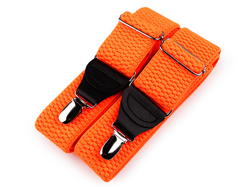 Trouser Braces / Suspenders Neon width 4 cm length 120 cm