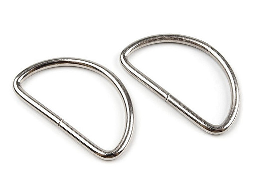 Metal D-ring width 38 mm