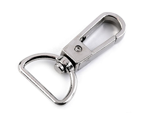 Mosquetón giratorio metálico, compatible con correas de 20 mm