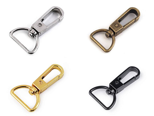Metal Swivel Snap Hook / Carabiner, fits 20 mm strap