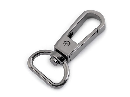 Mosquetón giratorio metálico, compatible con correas de 15 mm