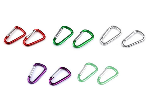 Fém karabiner 23x39 mm