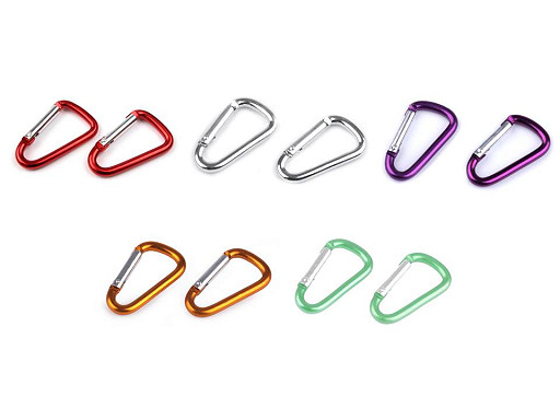 Fém karabiner 23x39 mm