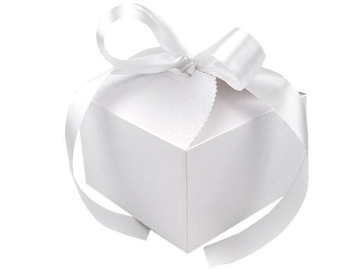 Papierová darčeková krabička svadobná so stuhou
