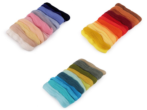 Wool Fleece Roving 50 g combed