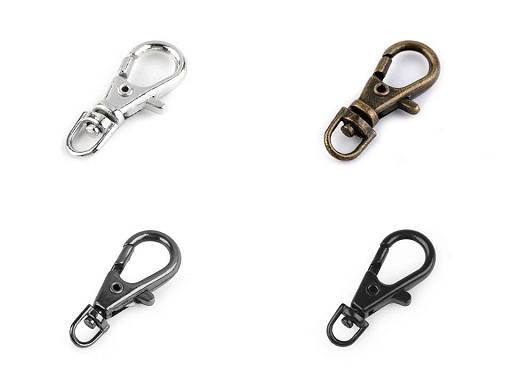 Metall-Drehkarabiner, Durchzug 4 mm