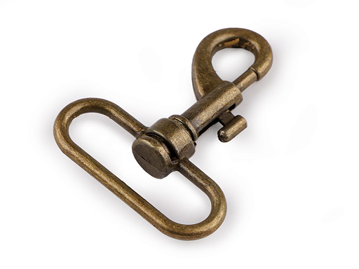 Kovová karabina otočná, průvlek 38 mm