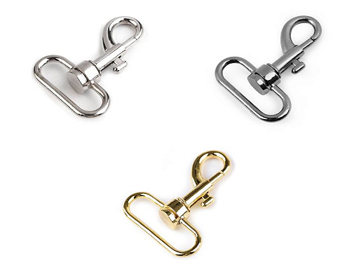 Mousqueton métallique pour sangle de 32 mm