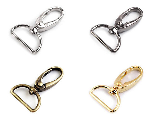 Fém karabiner nyílás szélessége 25 mm-es delfinkapocs