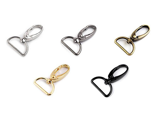Metal Swivel Snap Hook / Carabiner, fits 25 mm strap