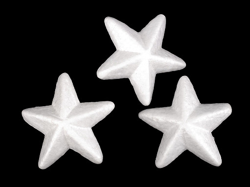 Hviezda 3D Ø8,5 cm polystyrén