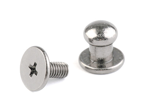 Screw In Button Head Nail Rivets Ø6 mm