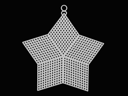 Kanwa / kratka plastikowa koło, gwiazda