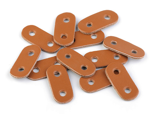 Eco Leather Cord Two Hole Stopper 16x34 mm
