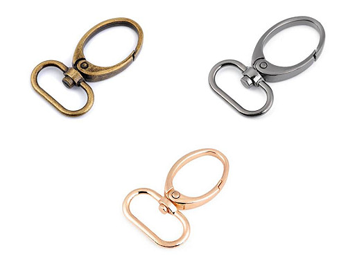 Metal Swivel Snap Hook / Carabiner, fits 25 mm strap