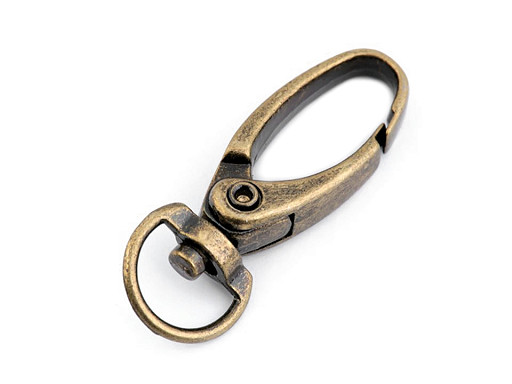 Mousqueton métallique pour sangle de 10 mm