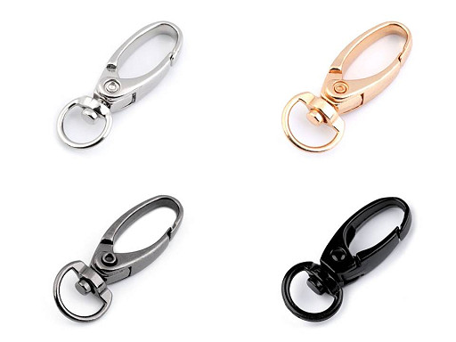 Metal Swivel Snap Hook / Carabiner, fits 10 mm strap