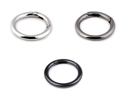 Karabína okrúhla na kabelky / krúžok na kľúče Ø34 mm