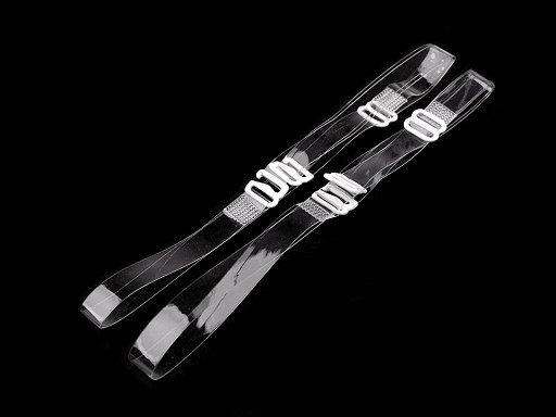 Bretelles de soutien-gorge transparentes, largeur 10 mm, 15 mm