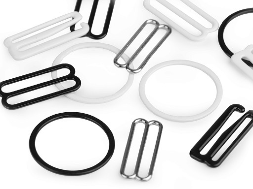 Metal Bra Adjustment Ring, Hook or Slider width 25 mm