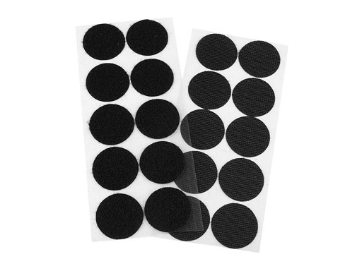 Cercles Velcro auto-adhésifs, Ø 35 mm