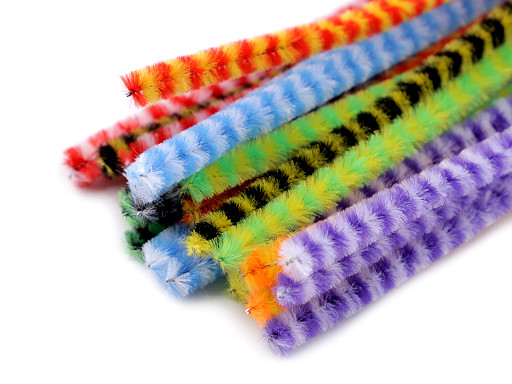 Fuzzy Chenille Wire Sticks Ø6 mm length 30 cm