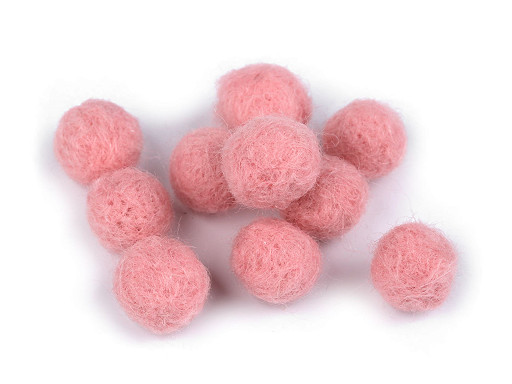 Nemezelt gyapjú bojt / golyó Ø15 mm 