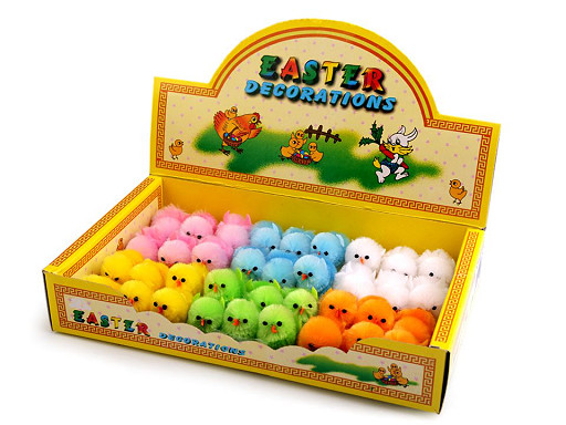 Velikono�n� dekorace ku�e 2,5x4 cm