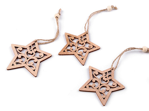 Wooden Hang Decoration - Star