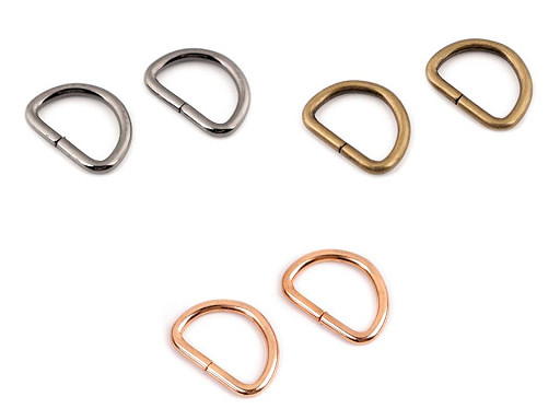 Anillo en D metálico, ancho 20 mm