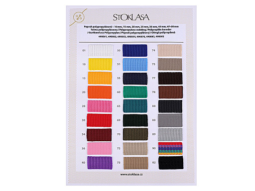 Barevnice popruh polypropylénový