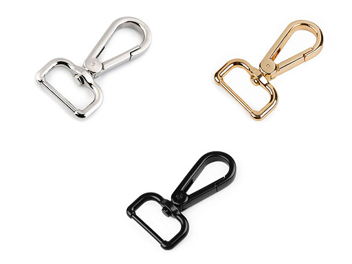 Metal Snap Swivel Hook / Carabiner, fits 25 mm strap