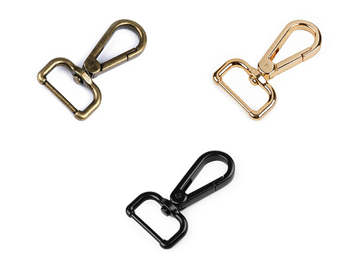 Metal Snap Swivel Hook / Carabiner, fits 25 mm strap