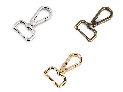 Mosquetón giratorio metálico, compatible con correas de 25 mm