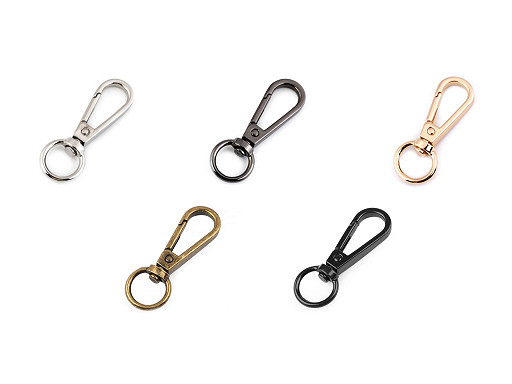 Metal Snap Swivel Hook / Carabiner, 12 mm