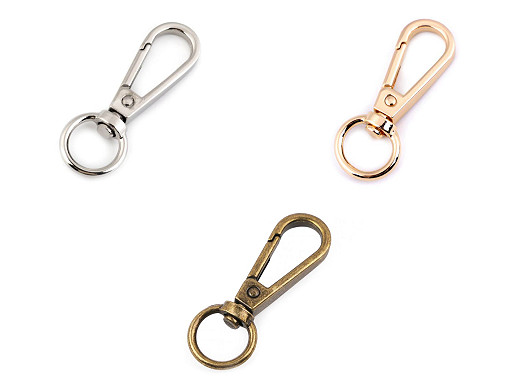 Metal Snap Swivel Hook / Carabiner, 12 mm