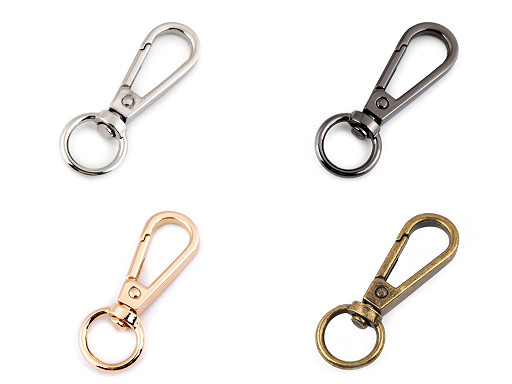 Metal Snap Swivel Hook / Carabiner, 12 mm