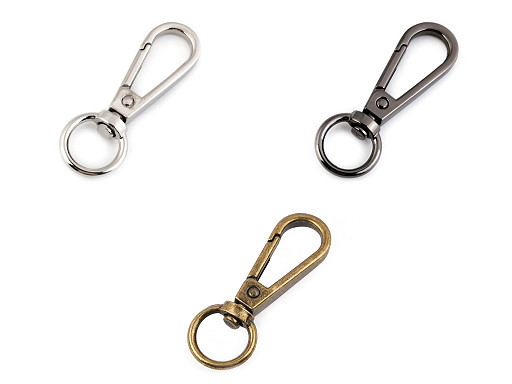 Metal Snap Swivel Hook / Carabiner, 12 mm