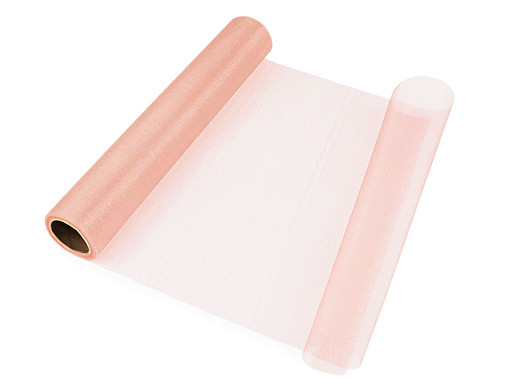 Tessuto organza, larghezza: 36 cm, brillante opaco