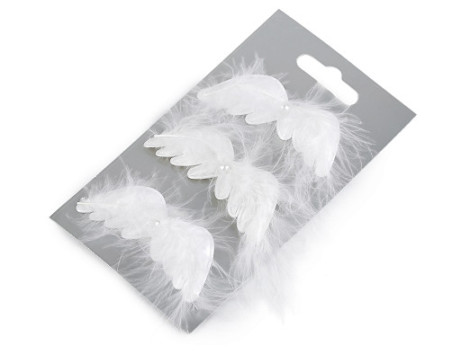 Anielskie skrzydła dekoracja z klipsem 3 szt.
