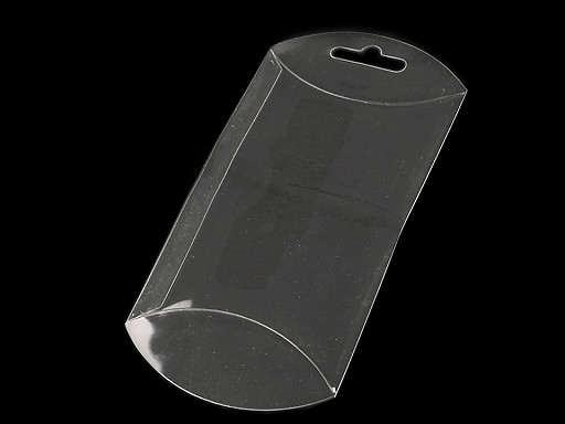 Caja de embalaje transparente con orificio para colgar 7x12 cm