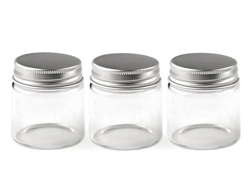 Glass Jar / Bottle with Screw Lid 47x50 mm
