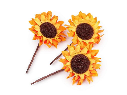  Künstliche Blume Sonnenblume Ø 7,5 cm