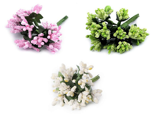 Kvetinové piestiky na drôtiku / výväzok 