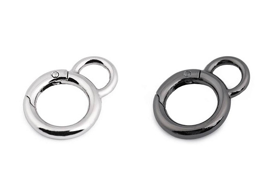 Spring O Rings, Round Spring Clips with Loop Ø19 mm