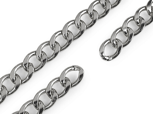 Catenina metallica, larghezza: 20 mm